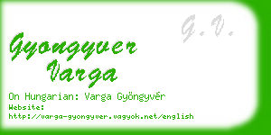 gyongyver varga business card